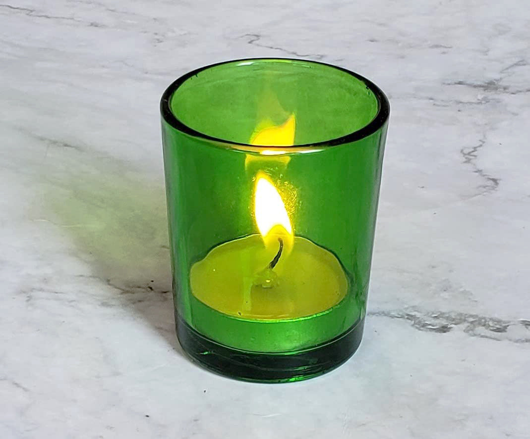 40 Bulk Pack Green Glass Votive Candle Holders Table Centreoieces Xmas Wedding Anniversary Event Recption V382-GREENCHX40