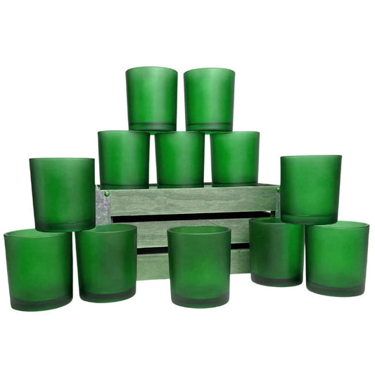 20 Pack Green Frosted Glass Votive Candle Holders Table Centreoieces Xmas Wedding Anniversary Event Recption V382-GREENFHX20