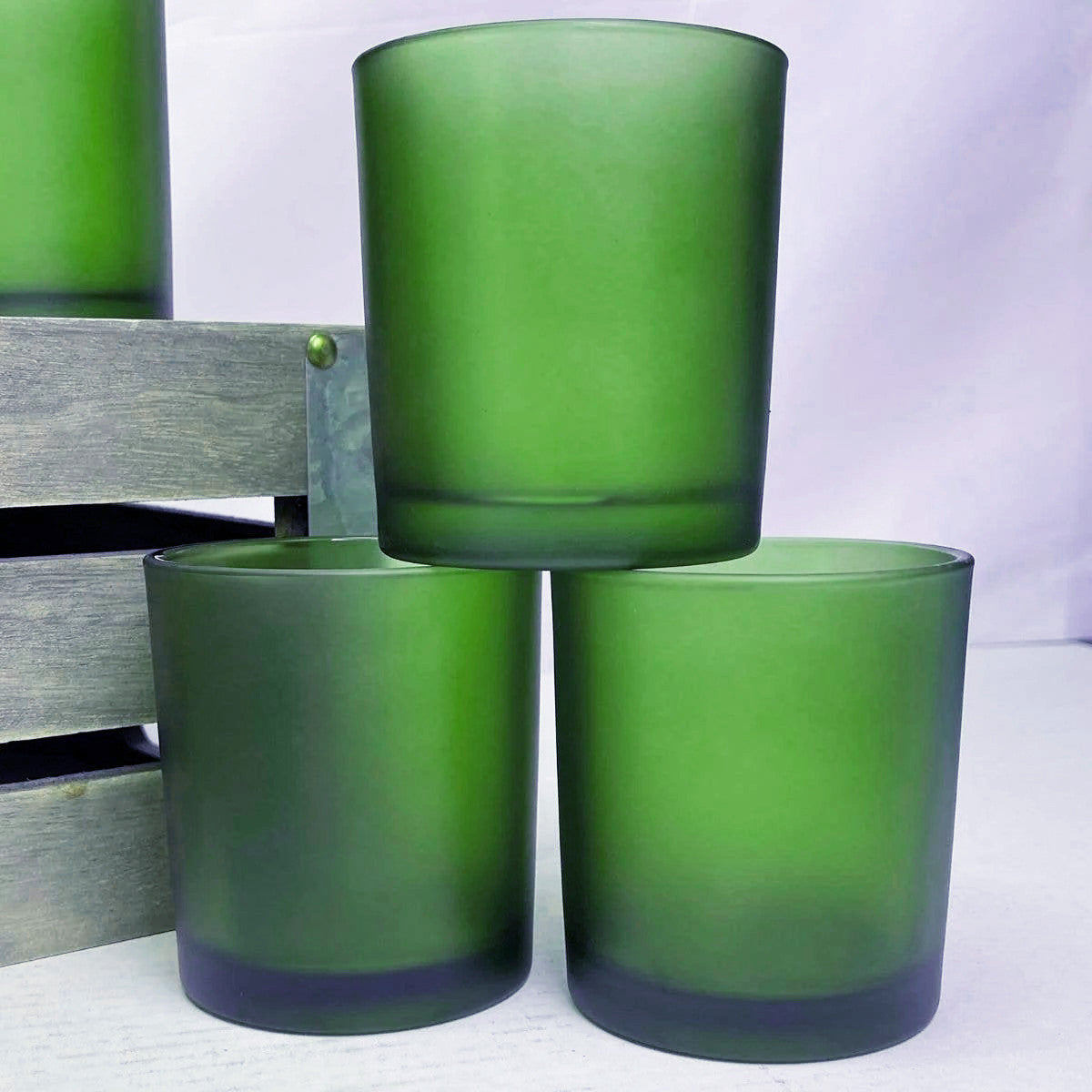 20 Pack Green Frosted Glass Votive Candle Holders Table Centreoieces Xmas Wedding Anniversary Event Recption V382-GREENFHX20