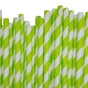 1000 Bulk Wholesale Pack Green White Drinking Straws Biodegradable Eco Paper Birthday Party Event Bistro Bar V382-GREENSTRAW1000