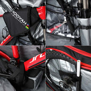 NOOYAH Bike Travel Bag Case Plane Boat Shipping Transport, Fits Cross Country All Mountain Bike, MTB, TT, V382-GREYBK012