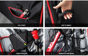 NOOYAH Bike Travel Bag Case Plane Boat Shipping Transport, Fits Cross Country All Mountain Bike, MTB, TT, V382-GREYBK012