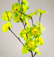 1 Set of 50cm H 20 LED Green Frangipani Tree Branch Stem Fairy Light Wedding Event Party Function Table Vase V382-GRFRANGISTEMBATT