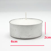 Large Tealight Candles 6cm Wide in silver foil cup 10 in a pack - Party Event Wedding BBQ Dinner Romantic V382-GTL10