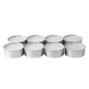 Large Tealight Candles 6cm Wide in silver foil cup 10 in a pack - Party Event Wedding BBQ Dinner Romantic V382-GTL10