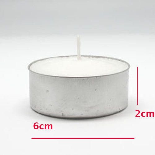Bulk Buy Large Tealight Candles 6cm Wide in silver foil cup 100 in a pack - Party Event Wedding BBQ Dinner V382-GTL100