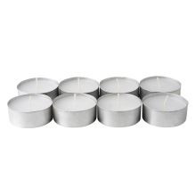 Large Tealight Candles 6cm Wide in silver foil cup 50 in a pack - Party Event Wedding BBQ Dinner Romantic V382-GTL50