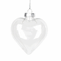 20 Pack Iridescent Glass Heart Ornaments Fillable Baubles for Christmas Party Wedding DIY Craft Decorations V382-HEARTBAUBLEX20