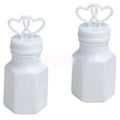 100 Pack Mini Wedding Heart Bubble Bottles send off wedding favors custom party favors V382-HEARTBUBBLES100