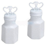 100 Pack Mini Wedding Heart Bubble Bottles send off wedding favors custom party favors V382-HEARTBUBBLES100
