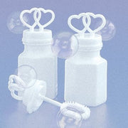 100 Pack Mini Wedding Heart Bubble Bottles send off wedding favors custom party favors V382-HEARTBUBBLES100