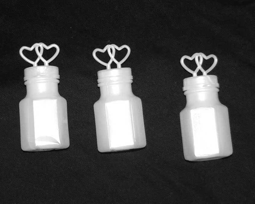 100 Pack Mini Wedding Heart Bubble Bottles send off wedding favors custom party favors V382-HEARTBUBBLES100