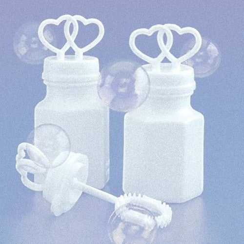 20 Pack Mini Wedding Heart Bubble Bottles send off wedding favors custom party favors V382-HEARTBUBBLES20