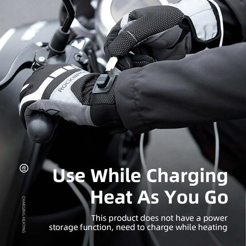 MTB Heated Gloves XLarge for Mountain Road Bike Breathable Winter Autumn Cycling Camping Running Outdoor V382-HEATEDGLOVESRBXL