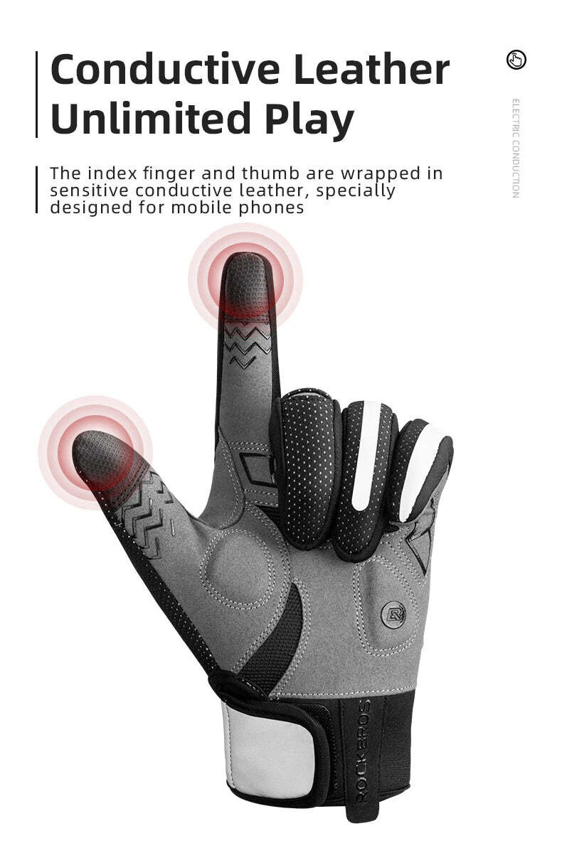 MTB Heated Gloves XLarge for Mountain Road Bike Breathable Winter Autumn Cycling Camping Running Outdoor V382-HEATEDGLOVESRBXL
