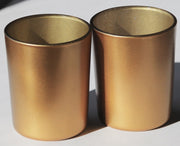40 Bulk Pack Matt Gold Glass Votive Candle Holders Table Centreoieces Xmas Wedding Anniversary Event Recption V382-MATTGX40