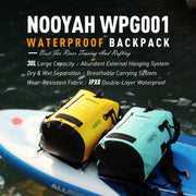 NOOYAH IPX8 Waterproof Bike Cycle Outdoor Sports Backpack Double-Layer Waterproof Bag MINT GREEN V382-MINTGIPX8BKPKNOOY