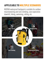 NOOYAH IPX8 Waterproof Bike Cycle Outdoor Sports Backpack Double-Layer Waterproof Bag MINT GREEN V382-MINTGIPX8BKPKNOOY