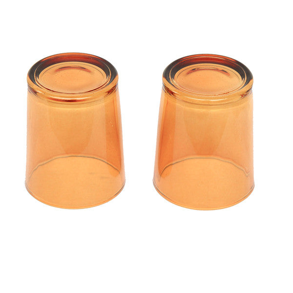 10 Pack Orange Glass Votive Tealight Candle Holders House Party Centerpiece Xmas Wedding Decor Glass V382-ORCHX10