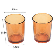 20 Pack Orange Glass Votive Tealight Candle Holders House Party Centerpiece Xmas Wedding Decor Glass V382-ORCHX20