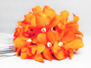 1 Set of 20 LED Orange Frangipani Flower Battery String Lights Christmas Gift Home Wedding Party Decoration V382-ORFRANGIBATT20