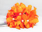 1 Set of 20 LED Orange Frangipani Flower Battery String Lights Christmas Gift Home Wedding Party Decoration V382-ORFRANGIBATT20
