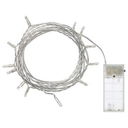 1 Set of 20 LED Plain Warm White Bulb Battery Powered String Lights Christmas Gift Home Wedding Party Bedroom V382-PALIANWWBATTLEAD