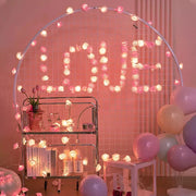 20 Pink n White Rose 3D Fairy Lights 3M String, Battery (AA) Indoor & Outdoor Decorations Wedding Valentines V382-PINKWHITEROSEBATT20
