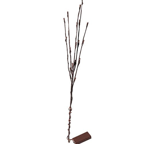LED Light Bunch Stem - Warm White BATTERY fairy lights - 50cm high 20 bulbs/petals V382-PLAINSTEMBUNCHBATT