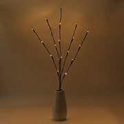 LED Light Bunch Stem - Warm White BATTERY fairy lights - 50cm high 20 bulbs/petals V382-PLAINSTEMBUNCHBATT