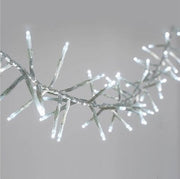 1 Set of 20 LED Plain Artic White Bulb Battery Powered String Lights Christmas Gift Home Wedding Party V382-PLAINWHBATTLEAD