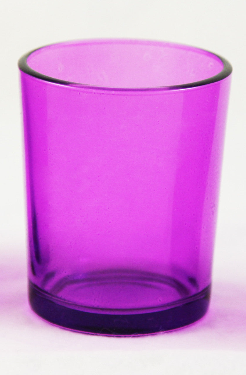 40 Pack Purple Glass Votive Tealight Candle Holders House Party Centerpiece Xmas Wedding Decor Glass V382-PURPCHX40