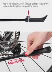 Adjustable Bike Stand One Size Fits All - ROCKBROS Mountain Bike Standard Kick Stand Parking Adjustable 40cm V382-RBKICKSTAND