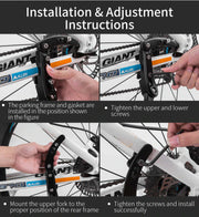 Adjustable Bike Stand One Size Fits All - ROCKBROS Mountain Bike Standard Kick Stand Parking Adjustable 40cm V382-RBKICKSTAND