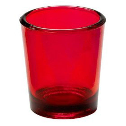 10 Pack Red Glass Votive Tealight Candle Holders House Party Centerpiece Xmas Wedding Decor Glass Candlestick V382-REDCHX10