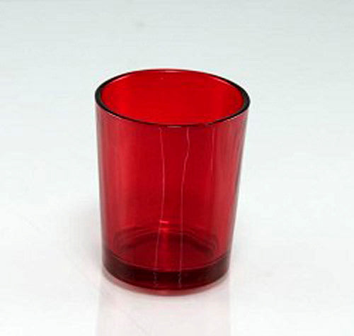 40 Pack Red Glass Votive Tealight Candle Holders House Party Centerpiece Xmas Wedding Decor Glass Candlestick V382-REDCHX40