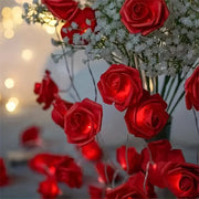 Red Rose battery string fairy light - party night light wedding decoration V382-REDROSEBATT20