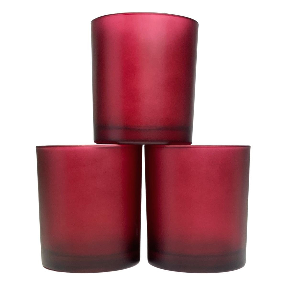 20 Pack Red Frosted Glass Votive Tealight Candle Holders Valentines Day Xmas Wedding Decor Glass Candlestick V382-RFHX20