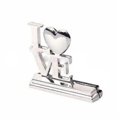 Wedding Name Card Place Stand Silver LOVE Letters - Wedding Anniversary or Engagement Party 10 pack V382-SILLOVELETTERSTAND