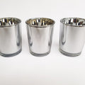40 Bulk Pack Silver Mercury Glass Votive Candle Holders Set For Wedding, Bridal And Baby Shower, Party V382-SILX40