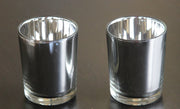 40 Bulk Pack Silver Mercury Glass Votive Candle Holders Set For Wedding, Bridal And Baby Shower, Party V382-SILX40