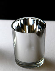 40 Bulk Pack Silver Mercury Glass Votive Candle Holders Set For Wedding, Bridal And Baby Shower, Party V382-SILX40