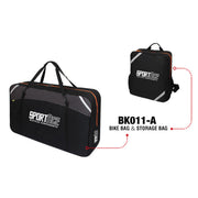 SPORTACE Bike Plane Bag Portable Soft Shell Travel Case Mountain Hybrid BMX Road Bike - 120CM X 75CM BK11- V382-SPORTACEBK011