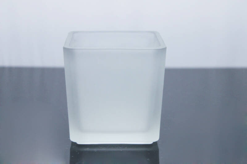 30 Bulk Pack Square Cube Frosted Glass 5cm Tealight Candle Holder Festival Decor Wedding Propose Parties V382-SQFH30