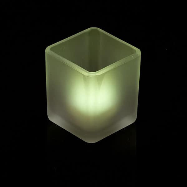 30 Bulk Pack Square Cube Frosted Glass 5cm Tealight Candle Holder Festival Decor Wedding Propose Parties V382-SQFH30
