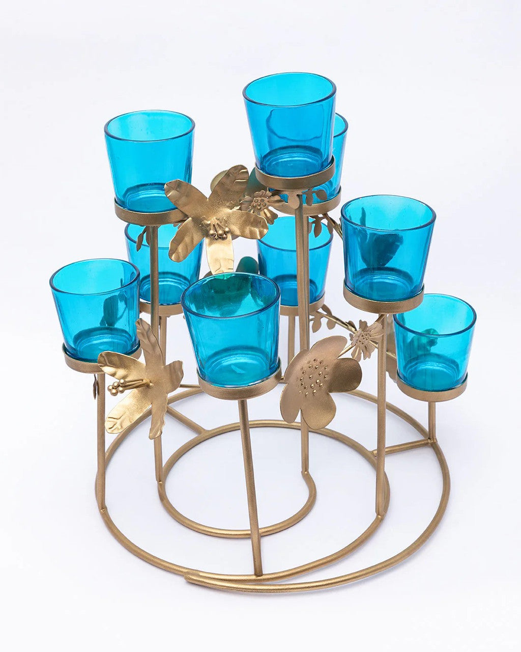 10 Pack Turquoise Glass Votive Tealight Candle Holders House Party Centerpiece Xmas Wedding Decor Glass V382-TURQCHX10