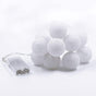 1 Set of 20 LED White 5cm Cotton Ball Battery Powered String Lights Christmas Gift Home Wedding Party Bedroom V382-WHBALLBATT20