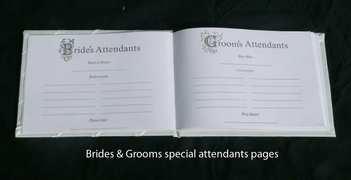 White Wedding Guest Book Register with Silver Pen Matching Stand Set 36 Lined Pages - White Ribbon and V382-WHDIASACHGBPEN