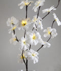 1 Set of 50cm H 20 LED White Frangipani Tree Branch Stem Fairy Light Wedding Event Party Function Table Vase V382-WHFRANGISTEMBATT