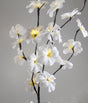1 Set of 50cm H 20 LED White Frangipani Tree Branch Stem Fairy Light Wedding Event Party Function Table Vase V382-WHFRANGISTEMBATT